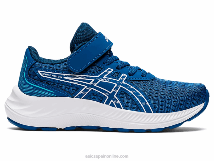 preexcite 9 preescolar Asics 4L684463 unidad de lago/blanco