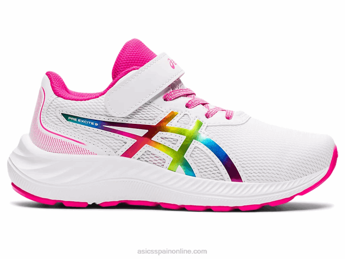 preexcite 9 preescolar Asics 4L684465 brillo blanco/rosa