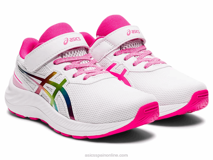 preexcite 9 preescolar Asics 4L684465 brillo blanco/rosa