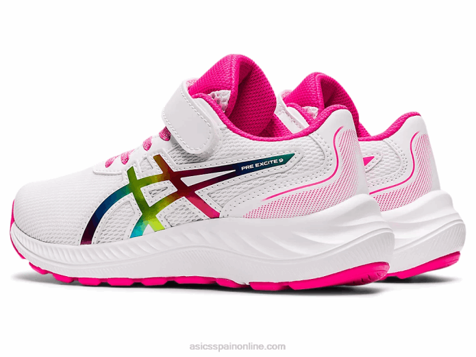 preexcite 9 preescolar Asics 4L684465 brillo blanco/rosa