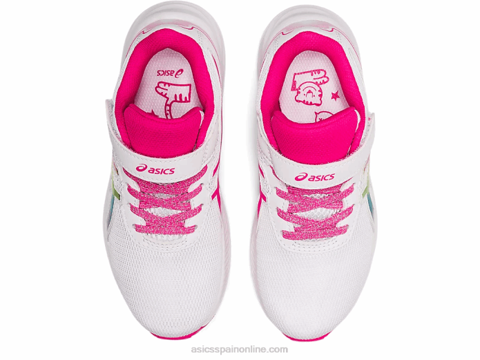 preexcite 9 preescolar Asics 4L684465 brillo blanco/rosa