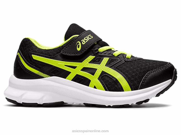 sacudida 3 preescolar Asics 4L684529 negro/verde peligro