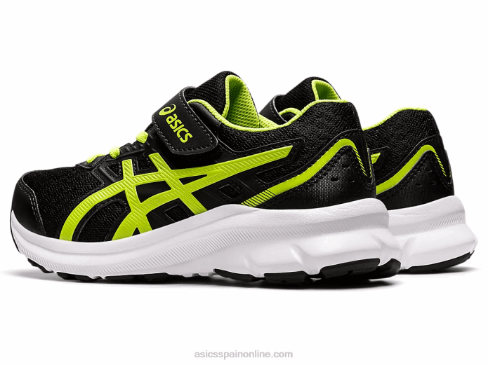 sacudida 3 preescolar Asics 4L684529 negro/verde peligro