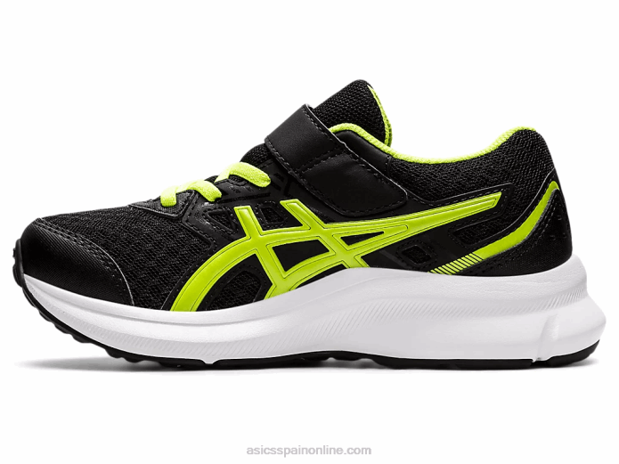 sacudida 3 preescolar Asics 4L684529 negro/verde peligro