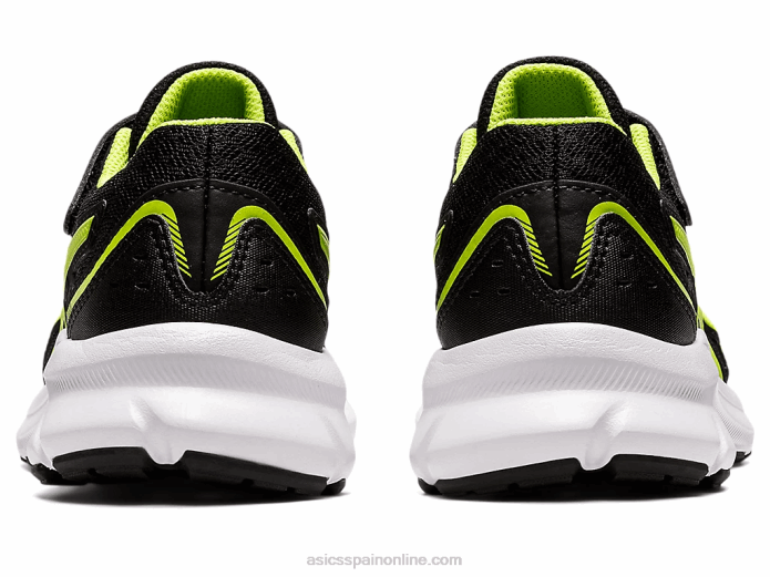 sacudida 3 preescolar Asics 4L684529 negro/verde peligro